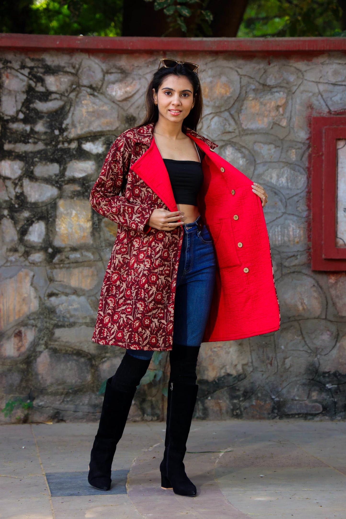 Quilted Long Jacket