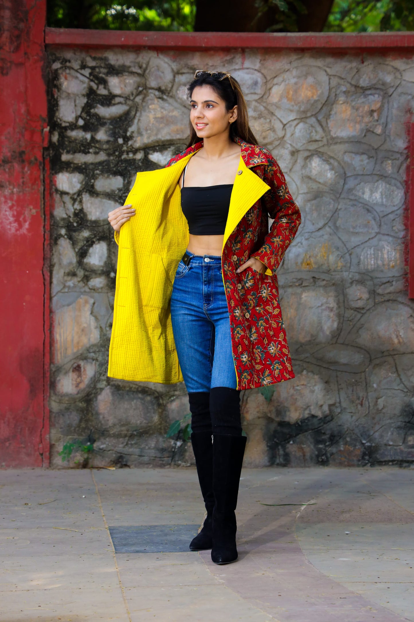 Quilted Long Jacket