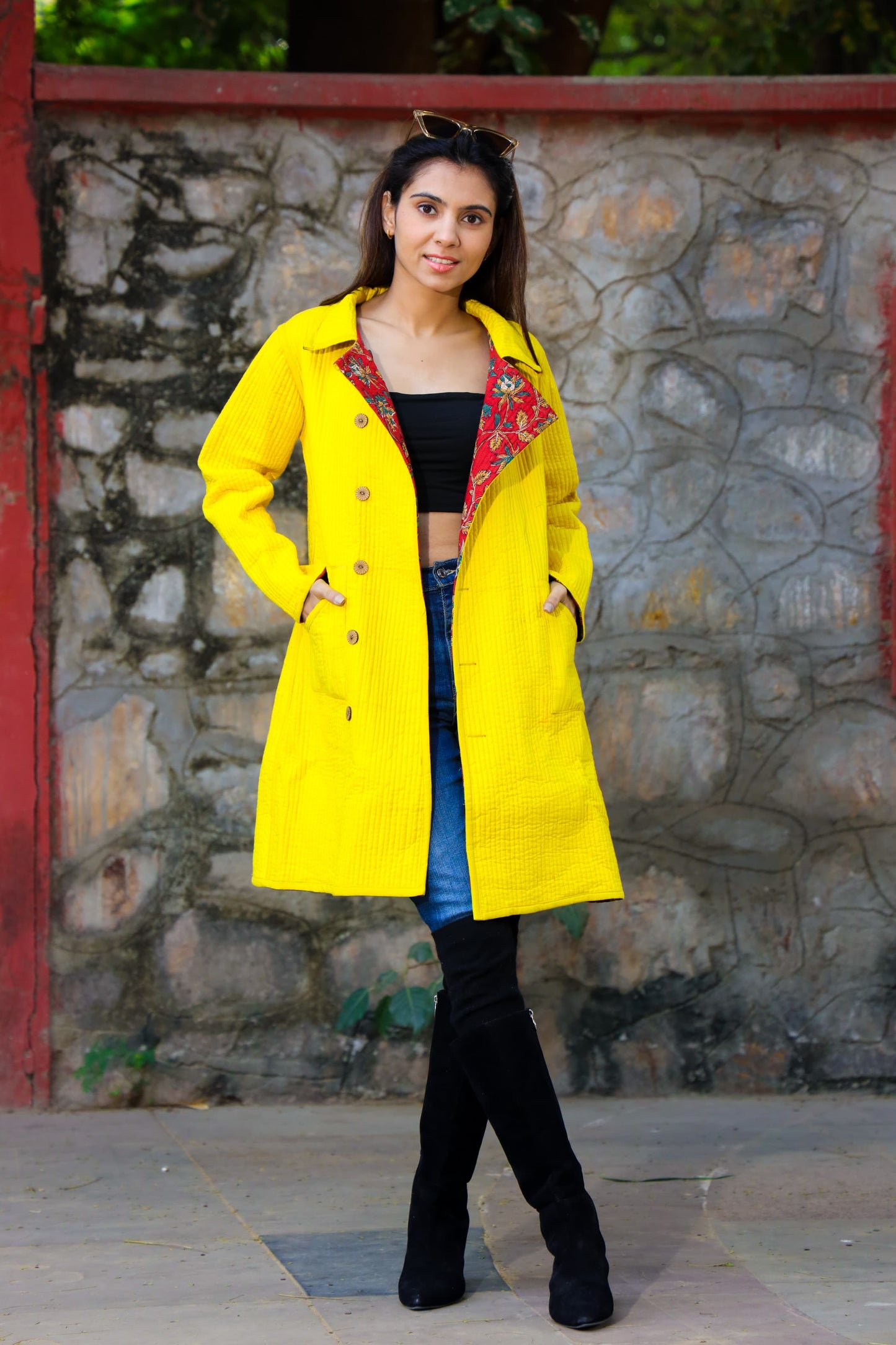 Quilted Long Jacket
