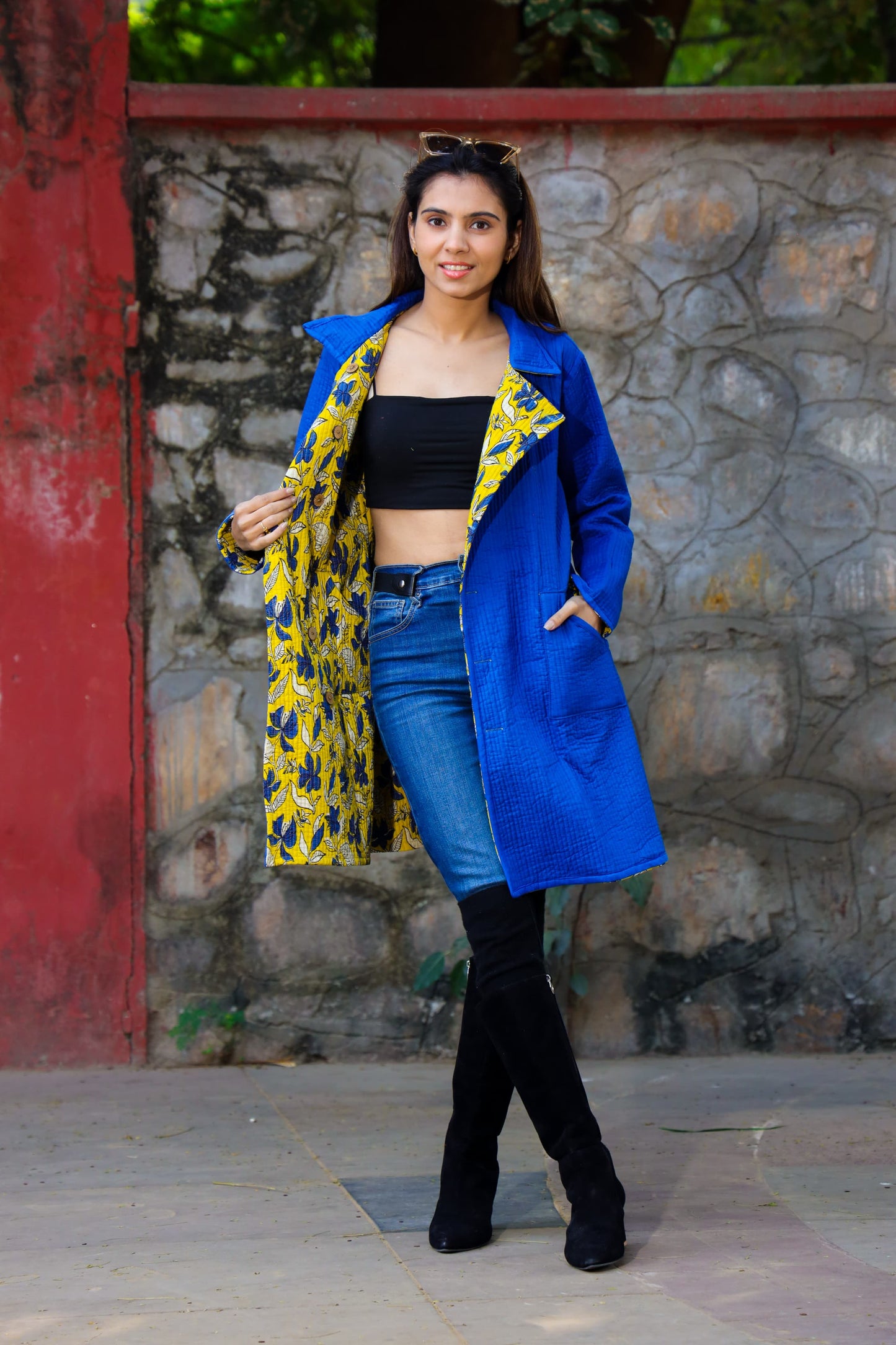 Quilted Long Jacket