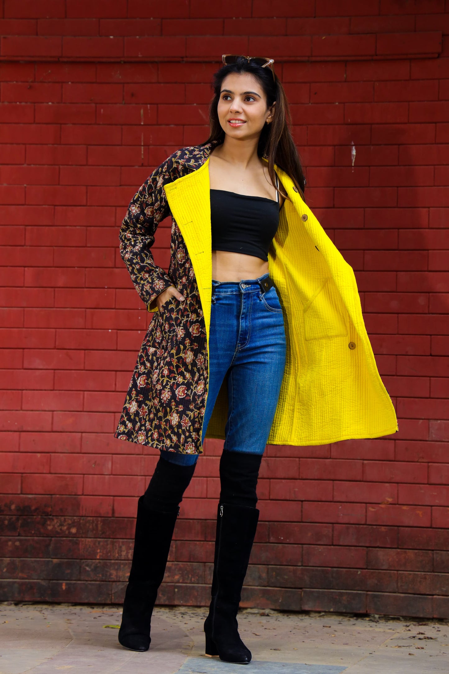 Quilted Long Jacket