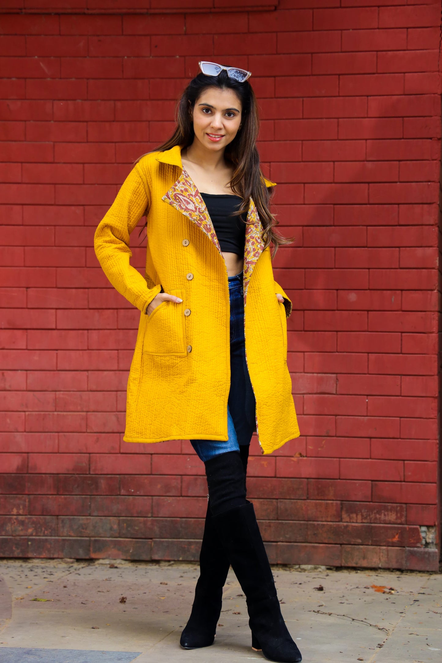 Quilted Long Jacket