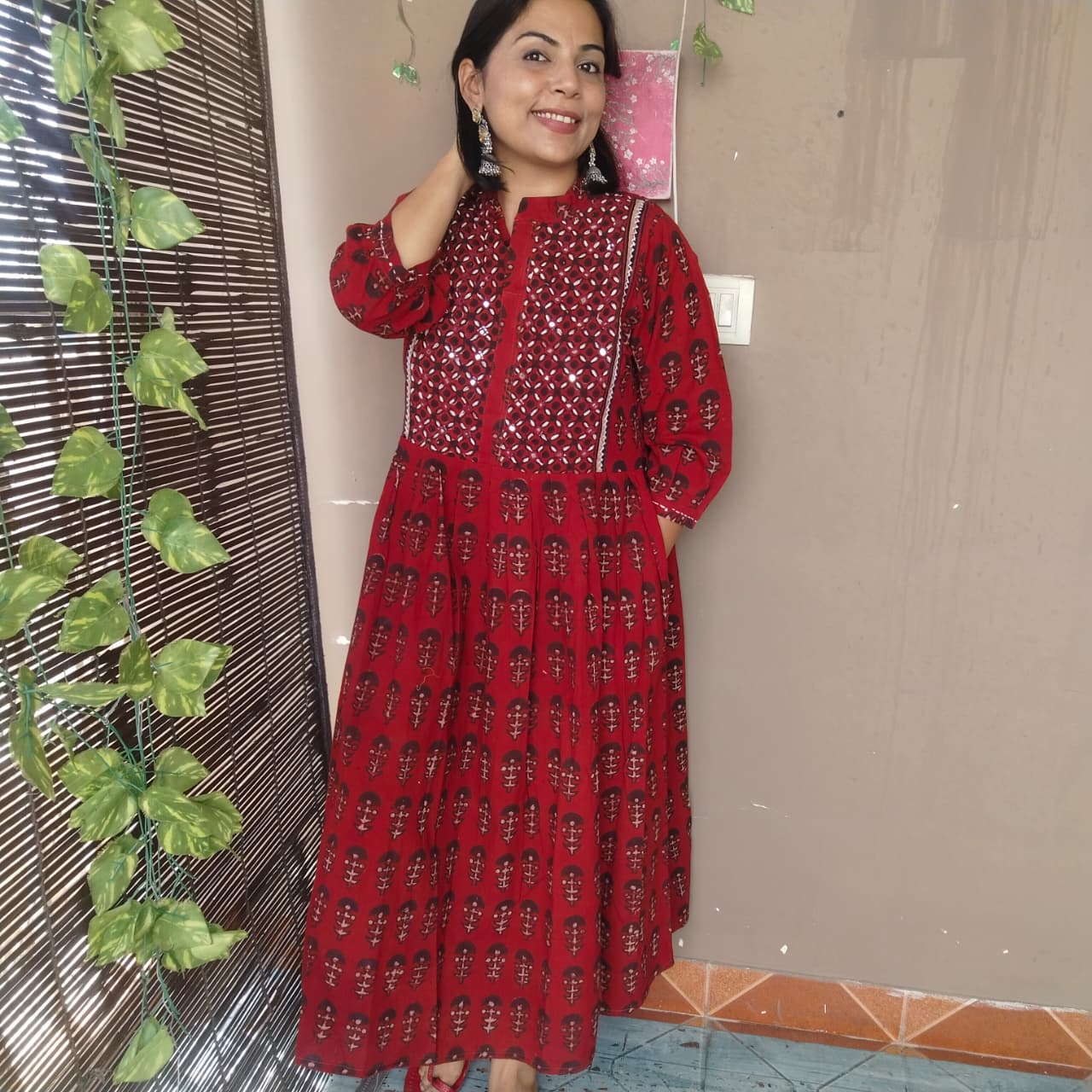 Kurta/dress dabu handblock 60 mirrors