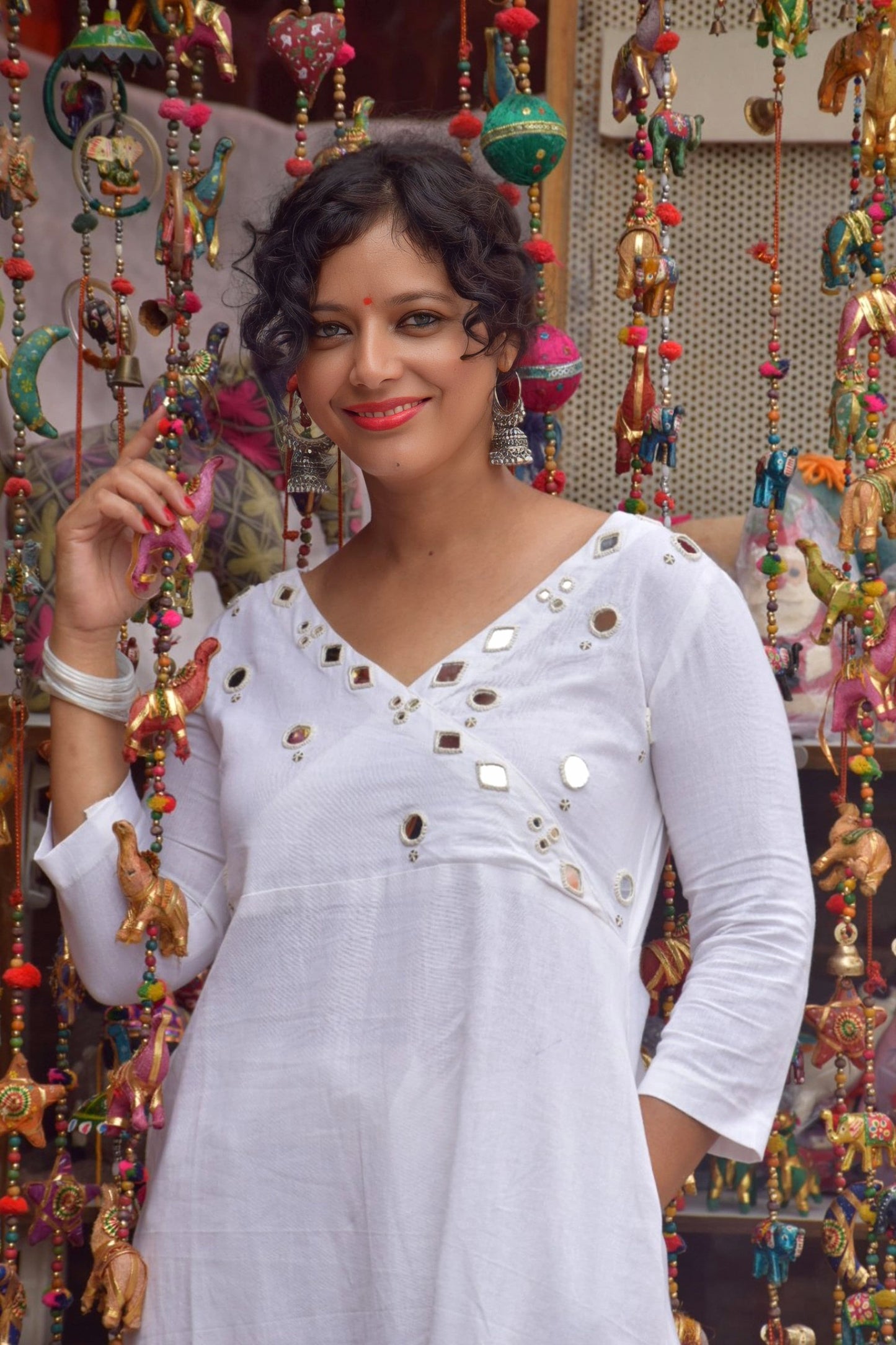 Chamak Mirror work ( 3 Colors)