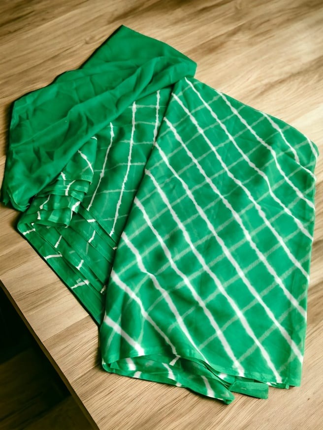 Chiffon saree lehriya