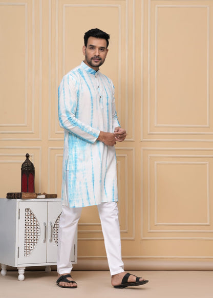 Floral Blue Kurta Set