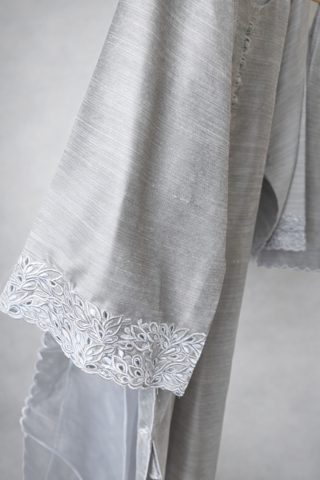 Karigari Cutwork embroidery suit sets  with duppata