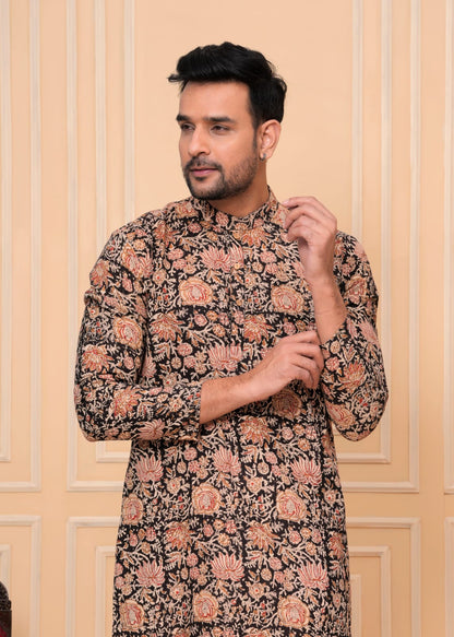 Floral Blue Kurta Set