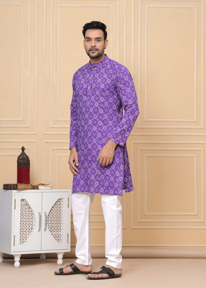 Floral Blue Kurta Set