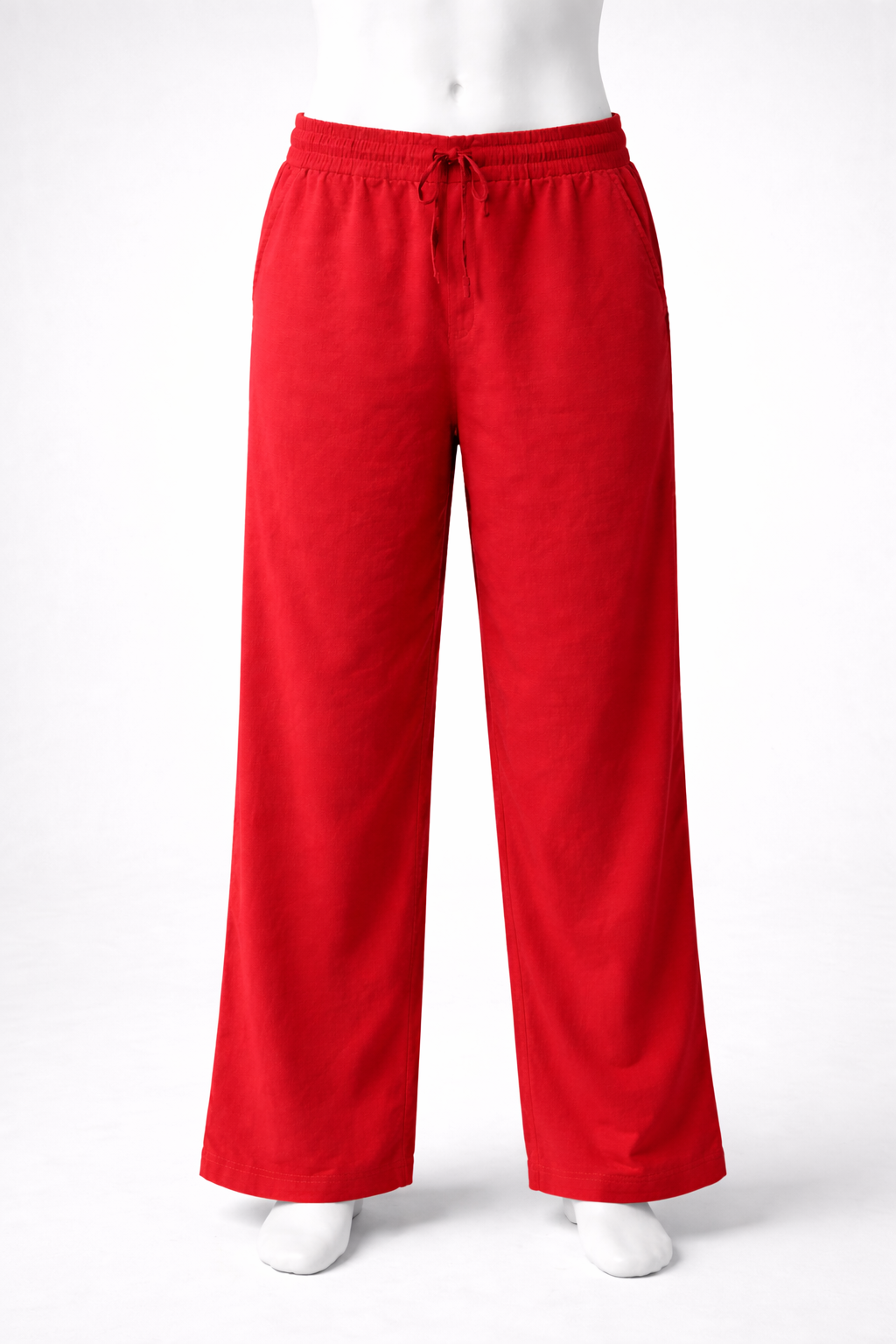 Khadi cotton straight pant( Fully elasticated )