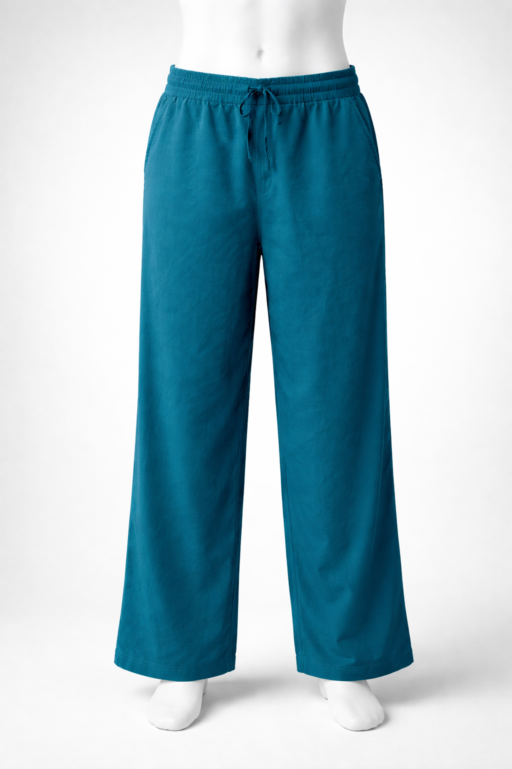 Khadi cotton straight pant( Fully elasticated )