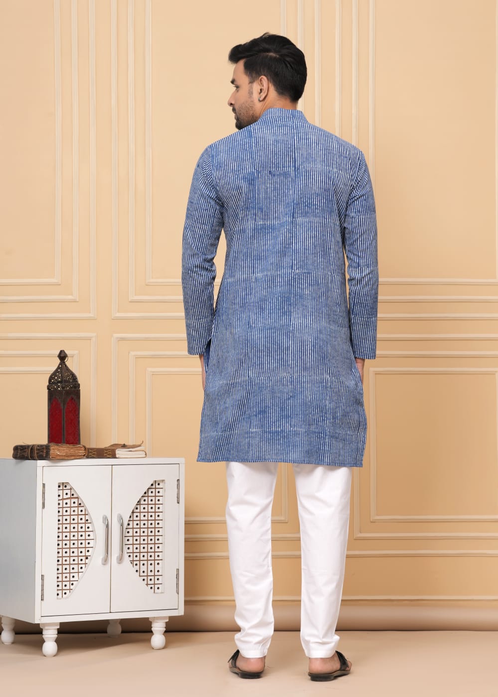 Floral Blue Kurta Set