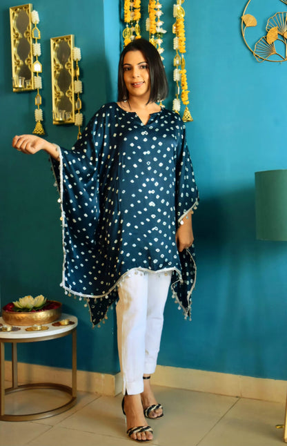 Silk bhandhani kaftans