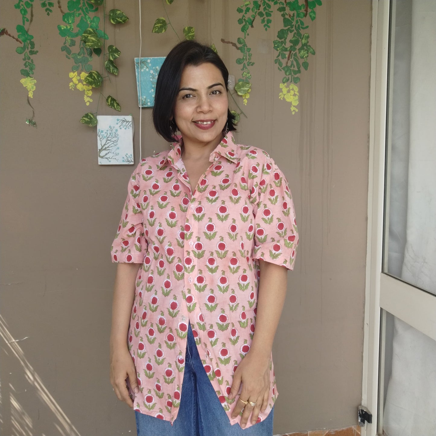 Sanganeri shirts pure cotton( 2 Colors)