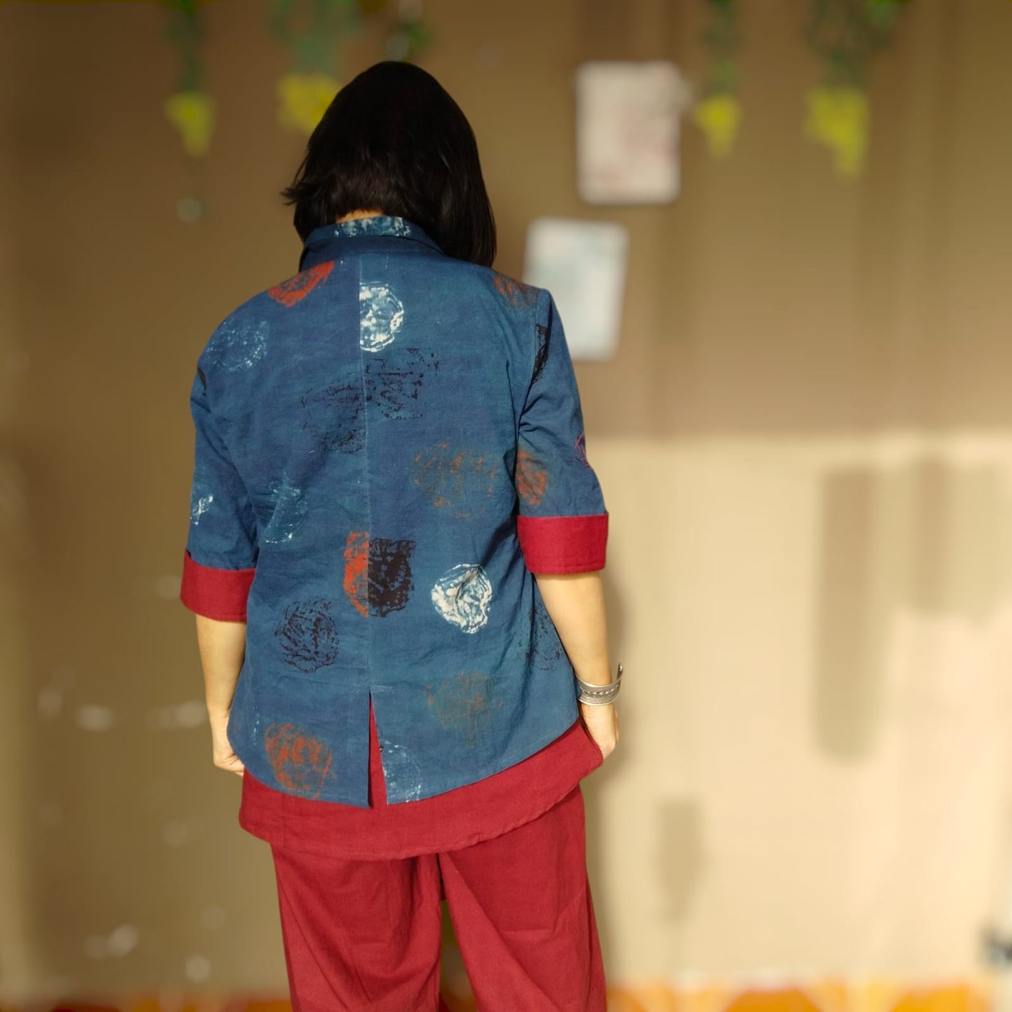 Ajrak 3 Piece set with dual style pants ( 2 colors)