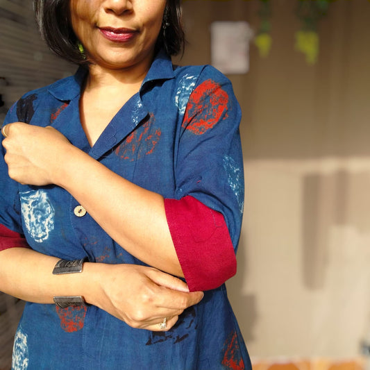 Ajrak 3 Piece set with dual style pants ( 2 colors)