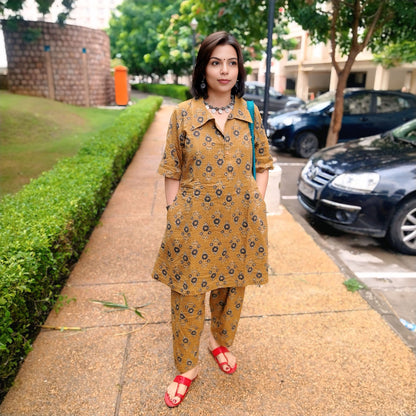 Kantha short kurta set ( 4 colors)