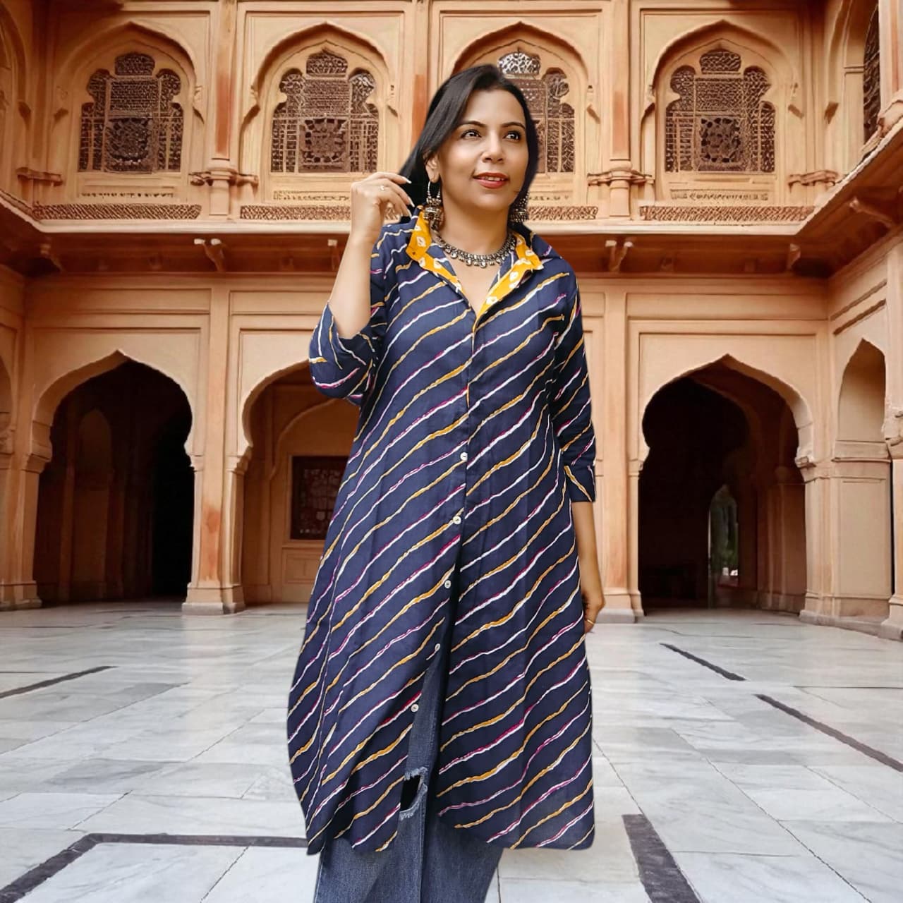 Lehriya long shirt/Dress ( 6 colors)