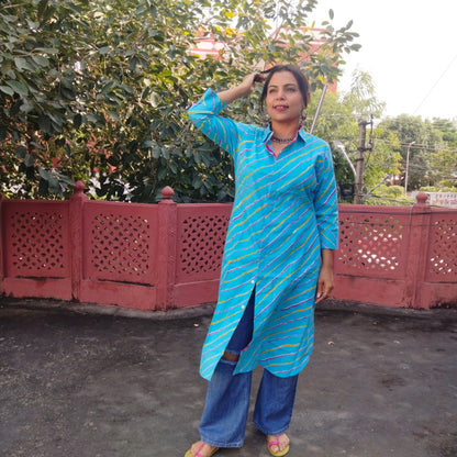 Lehriya long shirt/Dress ( 6 colors)