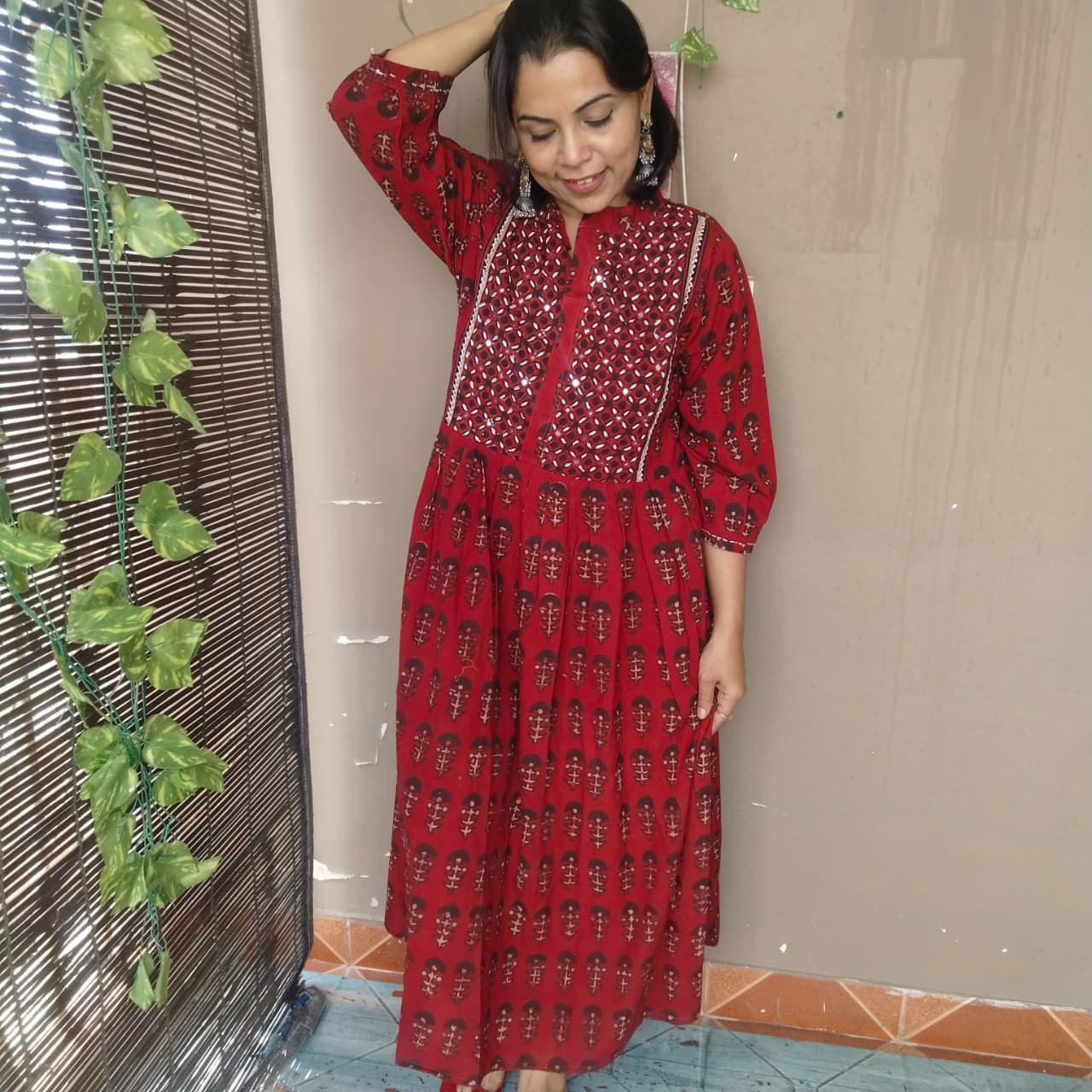 Kurta/dress dabu handblock 60 mirrors
