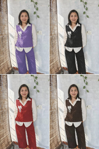 Desk to dinner power coord with lapel pin