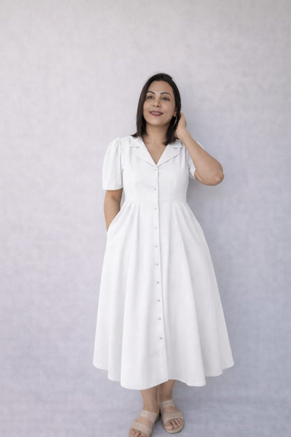 Coat collar desk to dinner dress