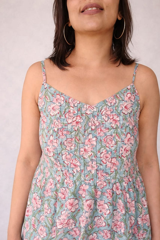 Print story neel dress