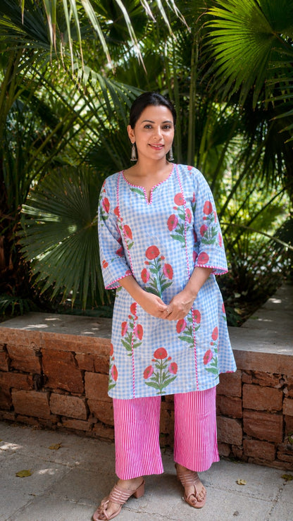 Mughal boota pant set