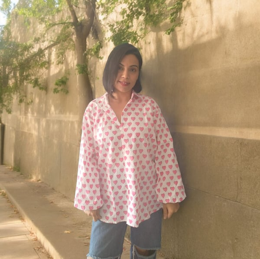 Anti fit shirt oversize ( Hearts)