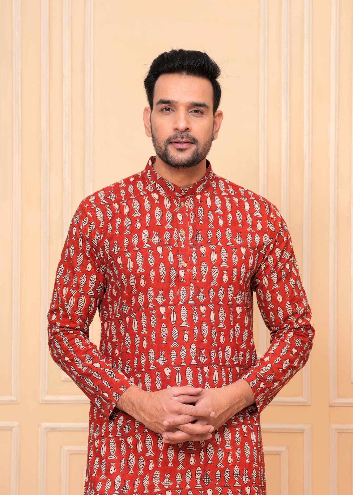 Floral Blue Kurta Set