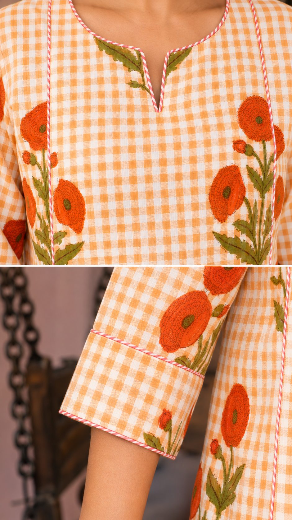 Mughal boota pant set