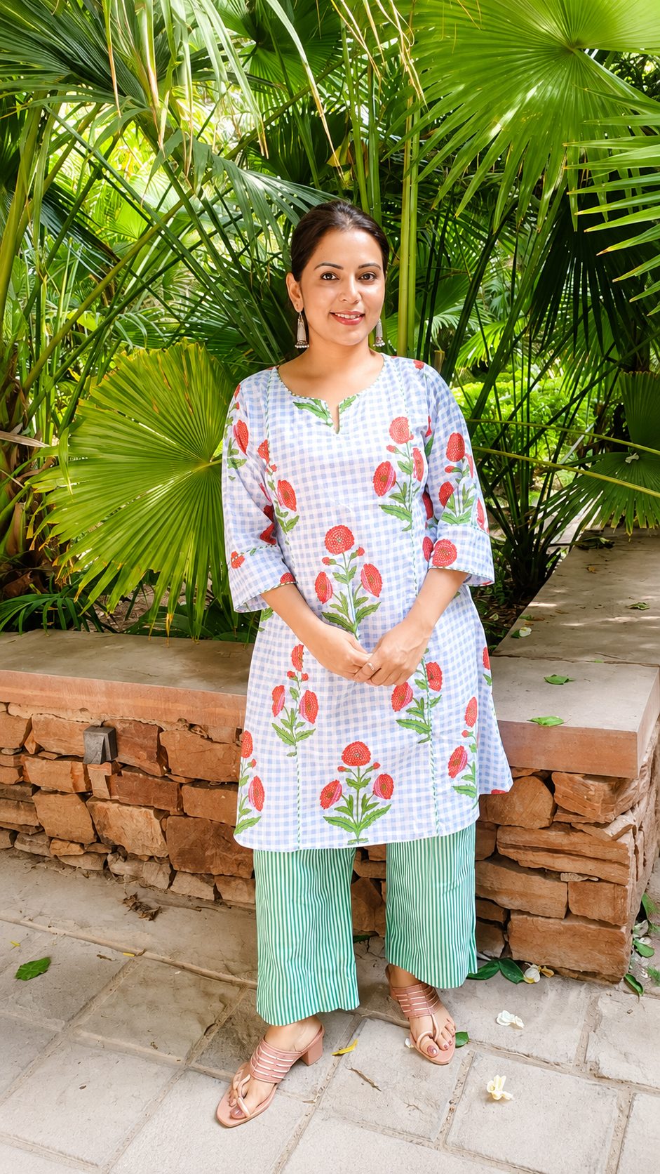 Mughal boota pant set