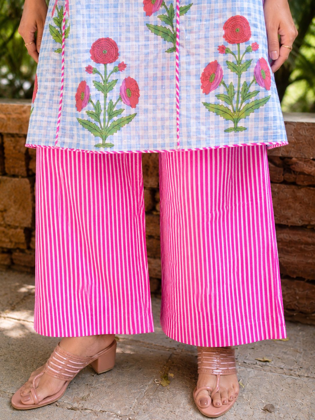 Mughal boota pant set