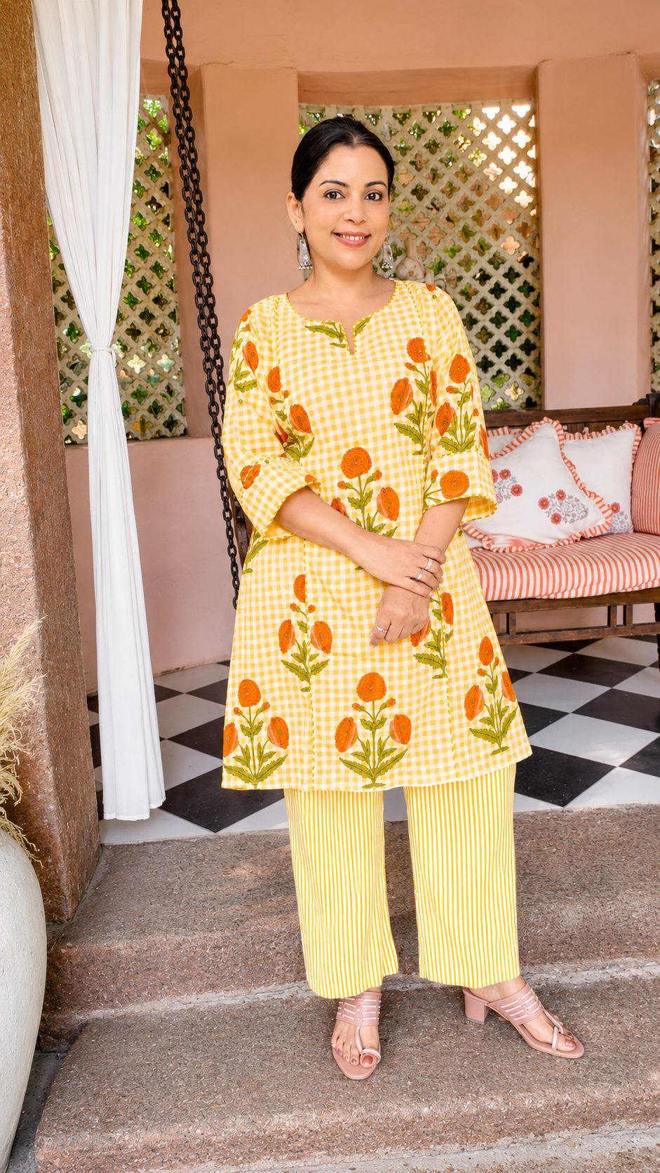 Mughal boota pant set