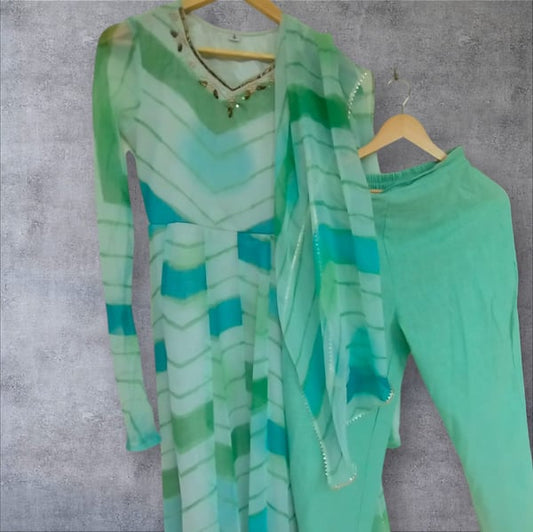 Lehriya suit sets powdered blue