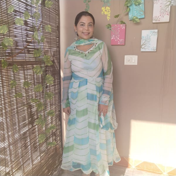 Lehriya suit sets powdered blue